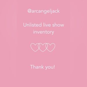 Unlisted live show inventory